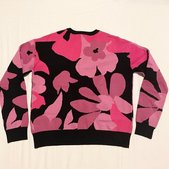 Cynthia Rowley Long Sleeve Floral Sweater Womens Medium - Picture 11 of 16